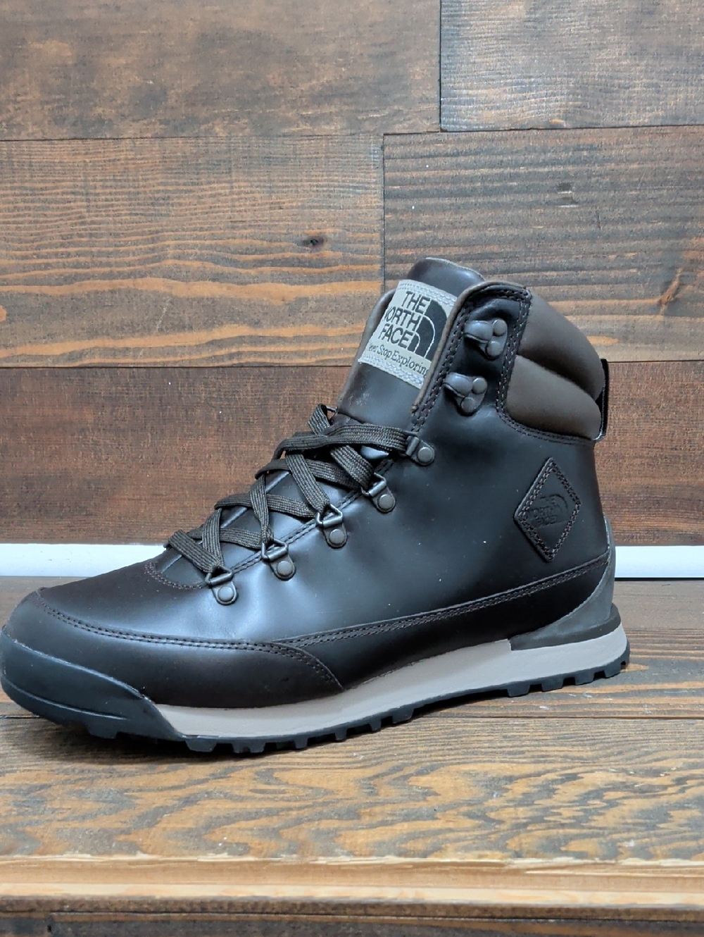 The North Face Men's Dark Brown Lace-Up Waterproof Boot